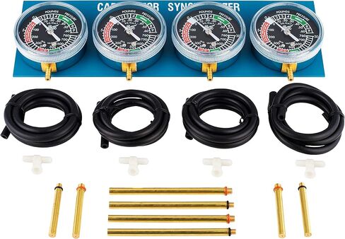 ألفا موتو العالمي للدراجات النارية فراغ المكربن ​​المزامن تزامن موازن كارب مزامنة موازنة مقياس متوافق مع هوندا ياماها كاواساكي سوزوكي GS KZ XS CB 550 650 750 850 900 BMW in Kuwait