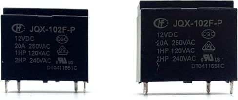 2 قطعة JQX-102F-P 12VDC 4 دبابيس مرحل الطاقة 20A 250VAC مكيف الهواء سخان المياه مرحل الطاقة in Kuwait