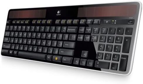 Logitech Solar Wireless Keyboard. K750 WIRELESS SOLAR KEYBOARD 2.4GHZ KEYB. USB - Black - English (Canada) - Pack of 1 (Renewed) in Saudi Arabia