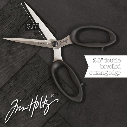 Tim Holtz Small Scissors - 6 Inch Scissors All Purpose for Cutting Fabric, Crafting, and Sewing - Heavy Duty Mini Scissors with Titanium Micro Point and Comfort Grip in Kuwait