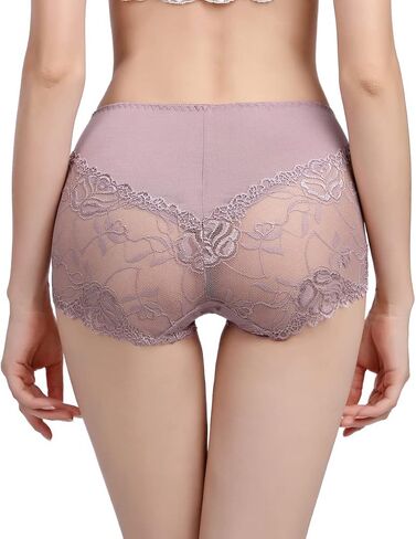 Women's High Waisted Brief Lace Panties, French Hipster underwear in Saudi Arabia