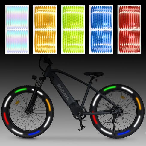 100 قطعة من الملصقات العاكسة للضوء، عاكسة للضوء، عاكسة لعجلات الدراجات النارية والسيارات والدراجات النارية، ملصقات عاكسة للضوء لتزيين السلامة الليلية وشريط عالمي وملصقات عاكسة متعددة الألوان in Kuwait