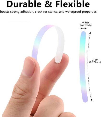100 قطعة من الملصقات العاكسة للضوء، عاكسة للضوء، عاكسة لعجلات الدراجات النارية والسيارات والدراجات النارية، ملصقات عاكسة للضوء لتزيين السلامة الليلية وشريط عالمي وملصقات عاكسة متعددة الألوان in Kuwait