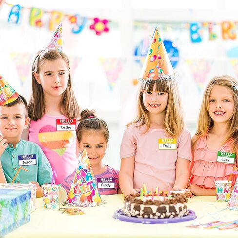 400 قطعة من ملصقات ملصقات الاسم مقاس 3.62 * 2.25 بوصة "Hello My Name is" شارة اسم ملونة للمدرسة، والمكتب، والحفلات ذات الطابع الشخصي، والأسرة، والمنافسة in Kuwait