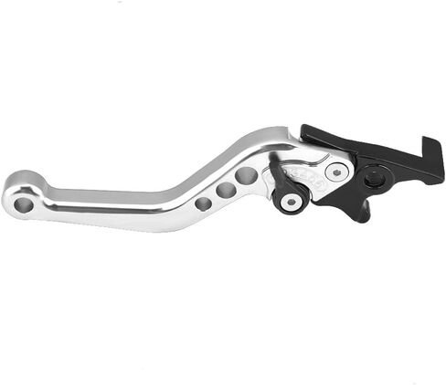 Keenso Double Disc Brake Lever, Aluminum Alloy Motorcycle Clutch Lever Brake Handle Levers for GY6 Xmax 400(Silver) in Saudi Arabia