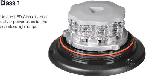 Ultima UT-85260AC-2 Eurotech Strobe Beacon Lighting، مثالية لتطبيقات السلامة والبناء، قاعدة شفة، واضحة، فئة 1 in Kuwait