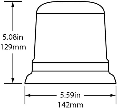 Ultima UT-85260AC-2 Eurotech Strobe Beacon Lighting، مثالية لتطبيقات السلامة والبناء، قاعدة شفة، واضحة، فئة 1 in Kuwait