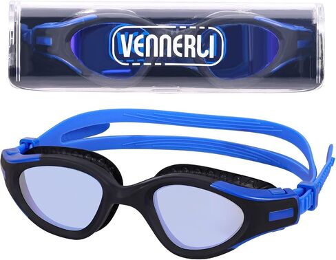 VENNERLI Swimming Goggles No Leaking Anti-fog UV Protection Wide View Swim Goggles for Adult Men Women Youth Junior in Saudi Arabia