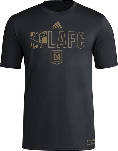 adidas Men's Los Angeles FC Jersey Hook Short Sleeve Pre-game Jersey in Saudi Arabia