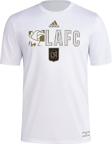 adidas Men's Los Angeles FC Jersey Hook Short Sleeve Pre-game Jersey in Saudi Arabia