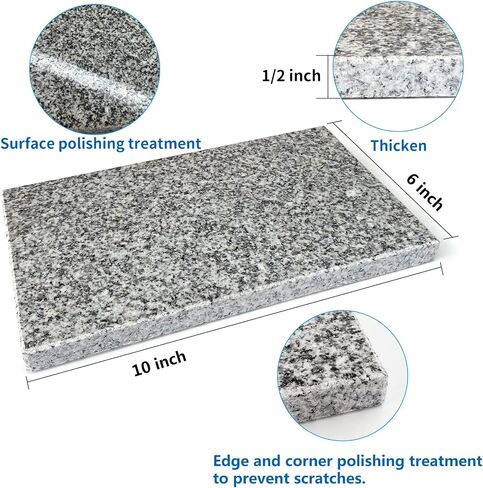 Chinchilla Cooling Stone Durable Cool Down Easy Clean in Hot Summer for Rabbit Hamster Guinea Pig Chinchilla Kitten Small Animals Spots of Grey in Saudi Arabia
