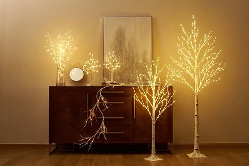 LITBLOOM Lighted Baby Breath Tree 18IN 30 LED Lights with Timer Battery Operated or USB Plug in, Bonsai Tree with Lights for Wedding Party Table Christmas Decoration in Saudi Arabia