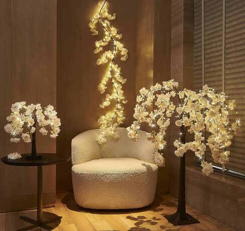 LITBLOOM Lighted Baby Breath Tree 18IN 30 LED Lights with Timer Battery Operated or USB Plug in, Bonsai Tree with Lights for Wedding Party Table Christmas Decoration in Saudi Arabia