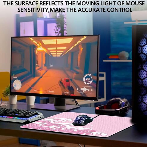 لوحة ماوس للألعاب X-Raypad Aqua Control Plus Wave، لوحة ماوس فائقة الدقة مع سرعة مثالية وقدرة تحكم، انزلاق X وY ثابت، مصممة لمشغلات Fps ذات متطلبات DPI منخفضة in Kuwait