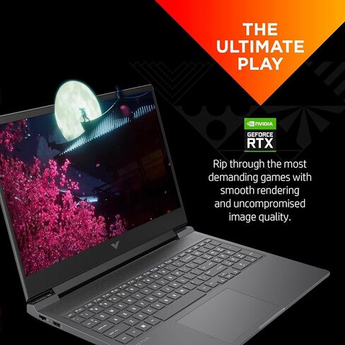HP Newest Victus 16.1 Ryzen 7 RTX 4060 Gaming Laptop, 16.1" FHD 144Hz, AMD Ryzen 7 8845HS (Beats i7-1355U), NVIDIA GeForce RTX 4060, 16GB DDR5 RAM, 1TB SSD, RGB Backlit KB, Wi-Fi 6, Windows 11 Home in Saudi Arabia