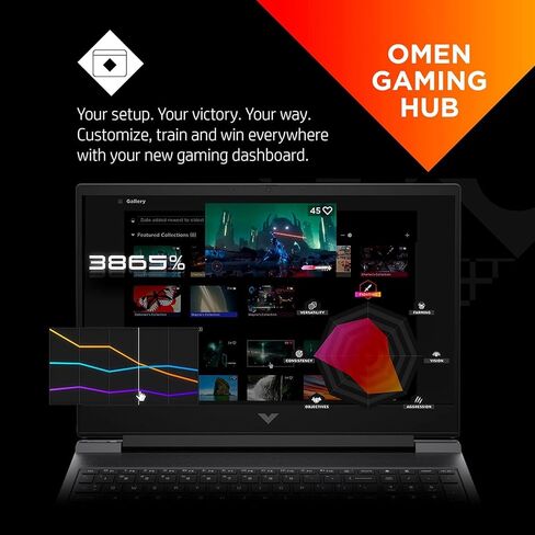 HP Newest Victus 16.1 Ryzen 7 RTX 4060 Gaming Laptop, 16.1" FHD 144Hz, AMD Ryzen 7 8845HS (Beats i7-1355U), NVIDIA GeForce RTX 4060, 16GB DDR5 RAM, 1TB SSD, RGB Backlit KB, Wi-Fi 6, Windows 11 Home in Saudi Arabia