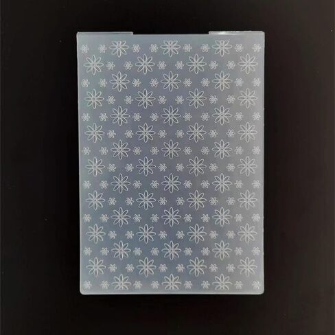 1PC Flower Leaves Background Embossing Folder for Card Making Floral DIY Plastic Scrapbooking Photo Album Card Paper DIY Craft Decoration Template Mold in Saudi Arabia