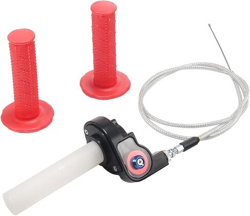 ترقية كابل الخانق الملتوي العالمي 22 مم 7/8 بوصة ومجموعة مقبض الخانق المتوافقة مع Predator 212cc 224cc Coleman 196cc Clone Engines Mini Bike Dirt Pit Bike Motorcycle ATV Parts in Kuwait