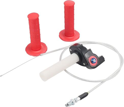 ترقية كابل الخانق الملتوي العالمي 22 مم 7/8 بوصة ومجموعة مقبض الخانق المتوافقة مع Predator 212cc 224cc Coleman 196cc Clone Engines Mini Bike Dirt Pit Bike Motorcycle ATV Parts in Kuwait