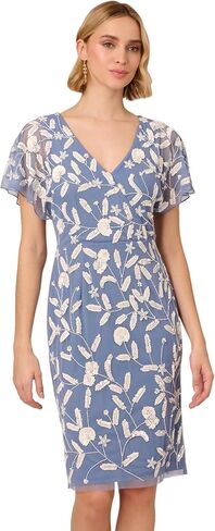 Adrianna Papell Women's Beaded Mesh Dress in Saudi Arabia