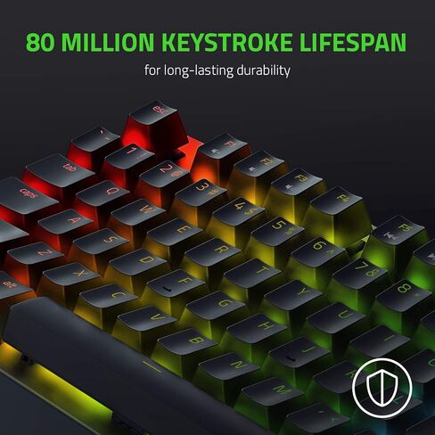 Razer BlackWidow V3 Tenkeyless Mechanical Gaming Keyboard: Razer Mechanical Switches - Chroma RGB Lighting - Compact Form Factor - Programmable Macro Functionality - USB Passthrough (Renewed) in Saudi Arabia
