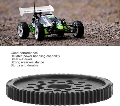 ترس تحفيز عالي السرعة، ترس رئيسي من الفولاذ الفاخر 68T لـ Tamiya Tt‑02، مقاومة قوية للتآكل، سهل التركيب in Saudi Arabia