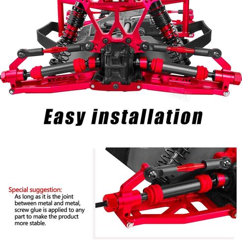 #45 Steel RC Drive Shaft Axles Upgrades Part for 1/10 Slash 2wd (VXL),Harden Front axle&Rear CVD Driveshafts Hops up,Black witrh Red(2PCS) in Saudi Arabia