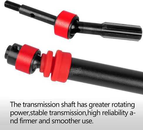 #45 Steel RC Drive Shaft Axles Upgrades Part for 1/10 Slash 2wd (VXL),Harden Front axle&Rear CVD Driveshafts Hops up,Black witrh Red(2PCS) in Saudi Arabia