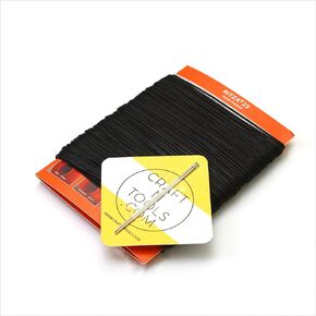 Black 1.0mm Ritza 25 Tiger Thread for Leather Craft | Waxed Tiger Thread | Ritza 25 Thread | Waxed Polyester | Saddlers Thread