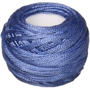 DMC 116 8-322 Pearl Cotton Thread Balls, Dark Baby Blue, Size 8
