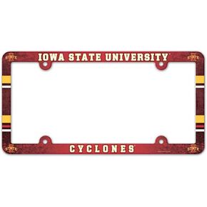 Wincraft NCAA Iowa State University 89789012 LIC Full Color Plate Frame