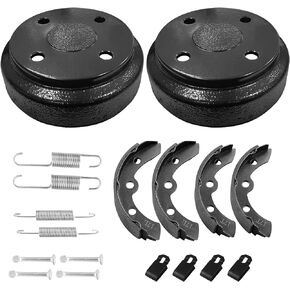 Club Car Golf Cart Brake Drums/Hub & Brake Shoes Spring Kit Fit Club Car DS 1995-Up&Precedent 2004-Up
