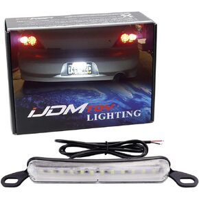 iJDMTOY Universal Fit Bolt-On To License Plate Frame 12-SMD Xenon White LED License Plate Illumination Light Lamp
