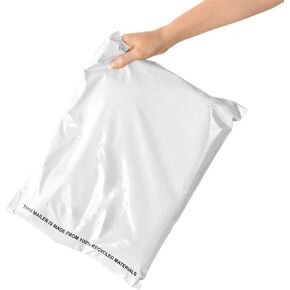 100 Count, 12x15.5 inch Eco Friendly Poly Mailers 100% Recycled Packaging Envelopes Supplies Mailing Bags 2.5 Mil Thick - SMART Mailer