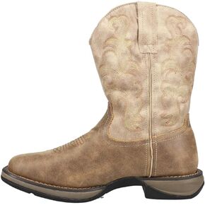 ROPER Mens Wilder Ii Square Toe Western Cowboy Boots Mid Calf - Brown