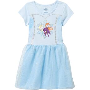 Disney One Size Frozen 2 Baby Girls Snowflake Tutu Dress Elsa and Anna