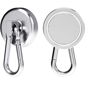 Magnetic Clip for Golf Towel Removable Industrial Magnetic Accessories Attaches to Golf Cart, Clubs or Golf Hub 2 Packs (Towels NOT Included)