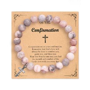 WWJD What Would Jesus Do Elevated Faith Serenity Prayer Christian Religious Cross Bracelet for Women Teen Girls Gifts Jewelry