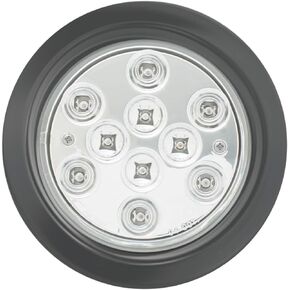 Grand General 76850 LED Light (4" Mega 10 Plus Am/Am with S.S. Flange Mount and Pigtail), 1 Pack