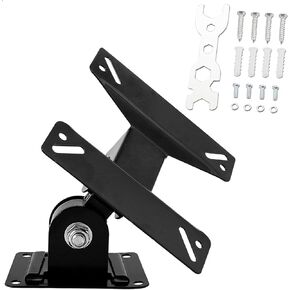 TV Monitor Wall Mount Bracket with Swivel Articulating for Most 14-24 Inch LED LCD Flat Screens TVs, Max VESA 75x75mm to 100x100mm up to 35 lbs/15kg, Black Wall Mount TV Bracket