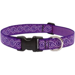 LupinePet Originals 1" Jelly Roll 12-20" Adjustable Collar for Medium and Larger Dogs