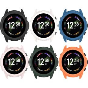 FitTurn Compatible with Fossil Men's Gen 6 44mm Case/Fossil Women's Gen 6 42mm Case -Full Edge Protection case Shockproof Case Guard Thin Bumper Shell for Gen 6 Smartwatch (42mm, Multicolor)