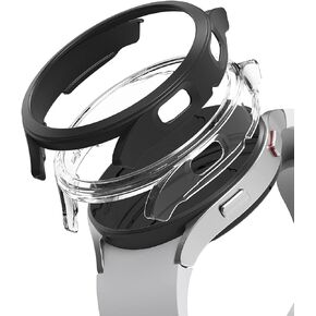 حافظة Ringke رفيعة [عبوتين] متوافقة مع ساعة Samsung Galaxy Watch 4 مقاس 44 مم، إطار Watch4 [الإطار فقط] غطاء رفيع صلب من البولي كربونات - شفاف in Saudi Arabia