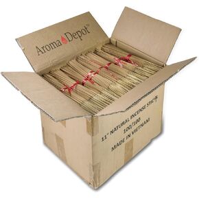 10 Bundles Unscented 1000 Wood Pulp 11'' Incense Sticks Premium Natural Uncolored (Punk Sticks) 10 Pack. Add Any Aroma Depot Fragrance Oils to Make Your own Scented Sticks.
