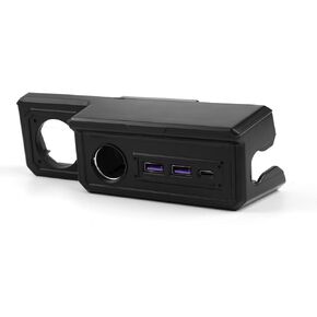 Autorder Cigarette Lighter Adapter for Suzuki Jimny 2019-2024 JB64 JB74 Accessories Socket Splitter Dual USB Type C PD Charger for Phone/iPad/GPS
