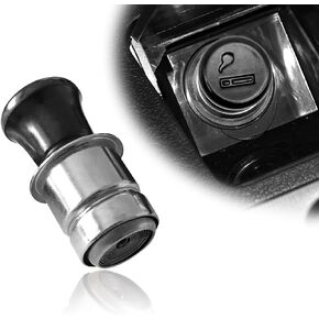 12V Metal Plastic Construction Cigarette Lighter, Pop-Out Car Cigarette Lighter for Auto Car, Lighter Plug Auto Replacement Accessories Fits Most Automotive Vehicles