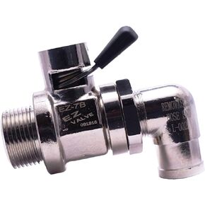 EZ-7B(22mm-1.5) EZ Oil Drain Valve with removable L-Shape Hose End(L-002) Combo