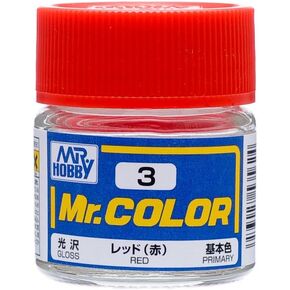 GSI Creos C3 Gloss Red 10ml Bottle, GSI Mr. Color