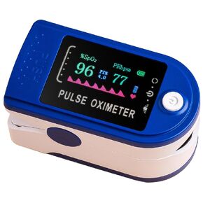 Pulse Oximeter Fingertip, Large OLED Display Pulse Oximeter Finger Oximetry Blood Oxygen Saturation Monitor for Heart Rate and SpO2, Portable Oximeter