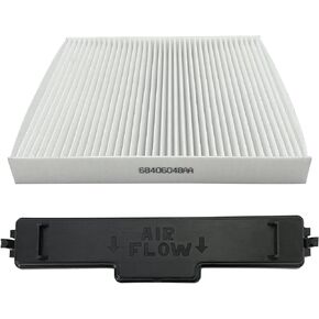 SKARUMMER 68406048AA Cabin Air Filter & Filter Access Door Replacement for Dodge Ram 1500 2500 3500 4500 5500 Avenger Caliber Journey Compass Patriot Chrysler 200 - Replace 68318365AA 68052292AA